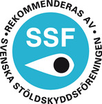 Logo d‘agrément aux tests de résistance Svenska Stölldskyddsföreningen – Stockholm, Suède